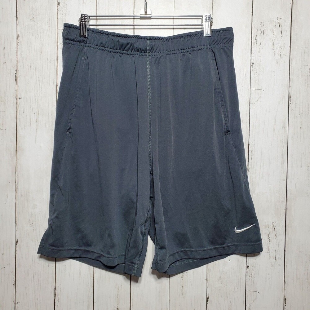 Nike Dri Fit Men's Size Large Shorts Training Performance Grey